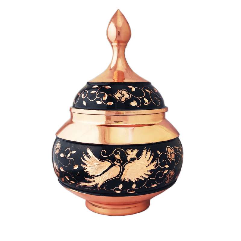 شکلات خوری مسی مدل الماس تراش کد ps18