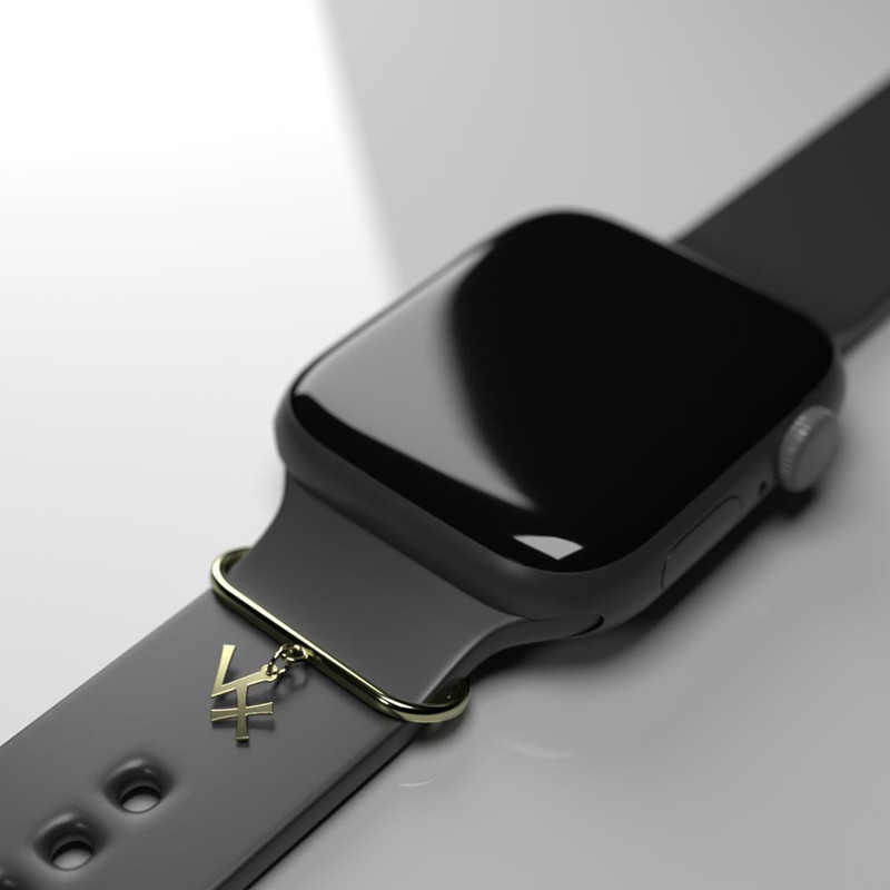 آویز ساعت طلا 18 عیار زنانه مدوپد مدل حروف VX کد SK1-1893