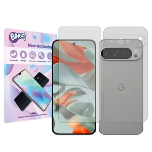 محافظ صفحه نمایش شفاف بینگو مدل Tough مناسب برای گوشی موبایل گوگل Pixel 9 Pro XL به همراه محافظ پشت گوشی