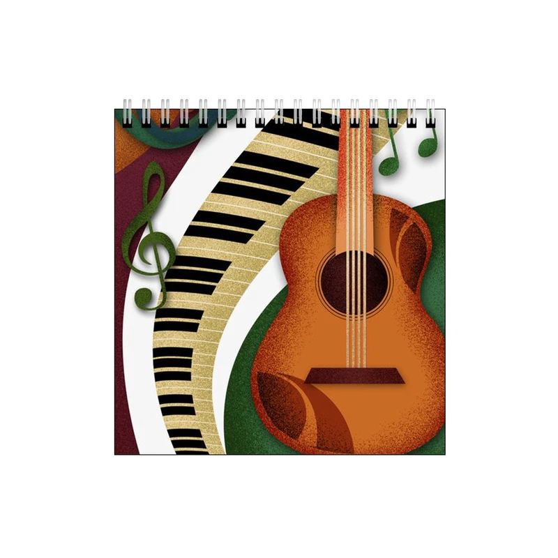 دفتر طراحی طرح گیتار و پیانو کد 1596368