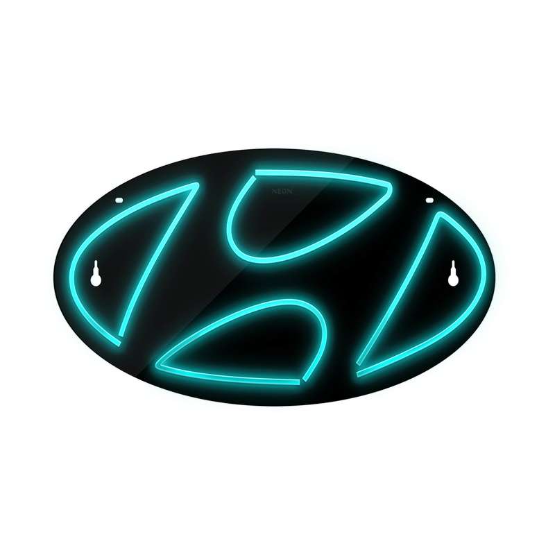 چراغ دیواری نئون دیزاین طرح Hyundai-BL_TBL 