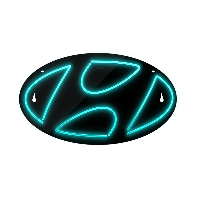 چراغ دیواری نئون دیزاین طرح Hyundai-BL_TBL 
