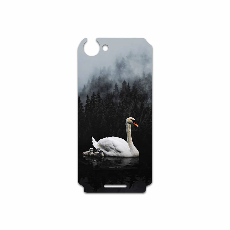 برچسب پوششی ماهوت مدل Swan Lake مناسب برای گوشی موبایل سونی Xperia L