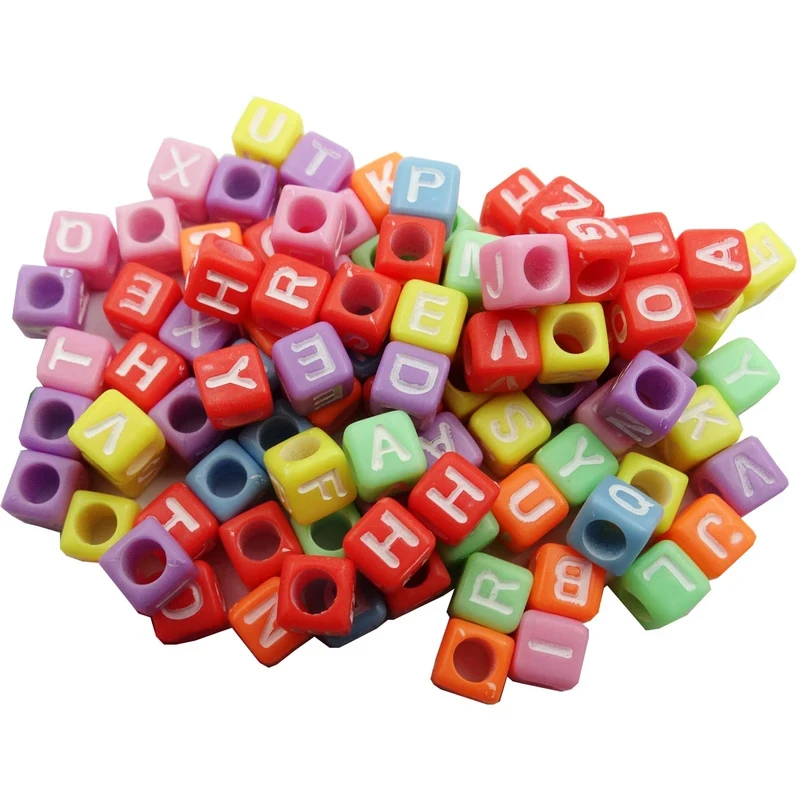 مهره دستبند مدل حروف انگلیسی کد 1049 بسته 250 عددی