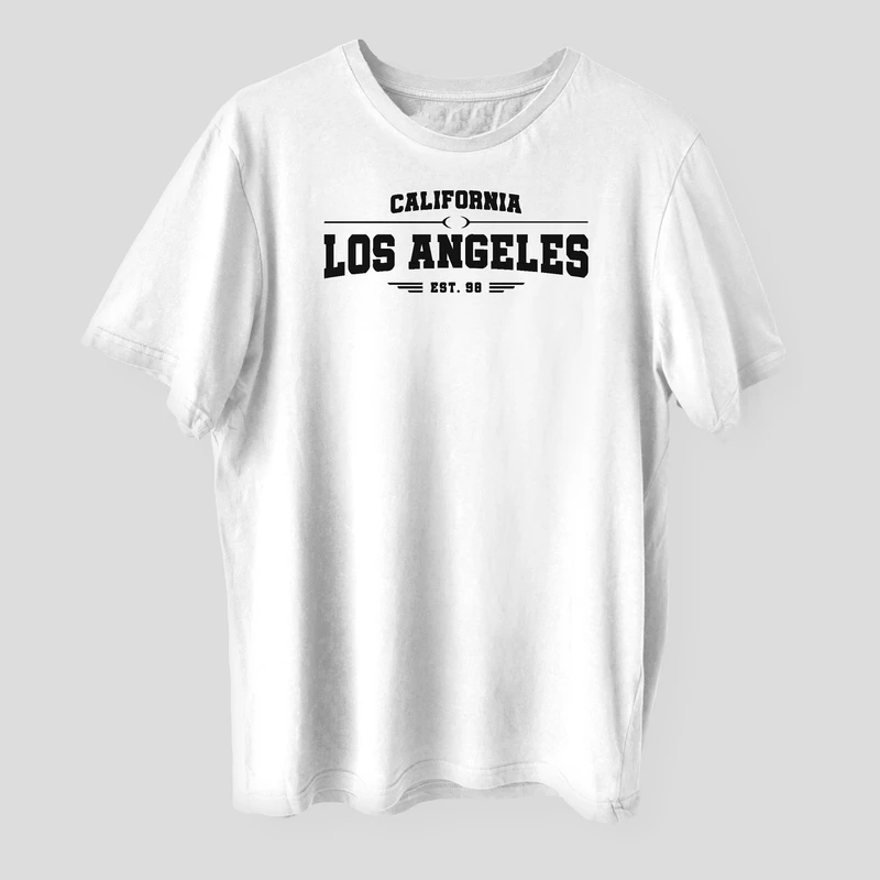 تی شرت آستین کوتاه مردانه مدل لس آنجلس کد br135