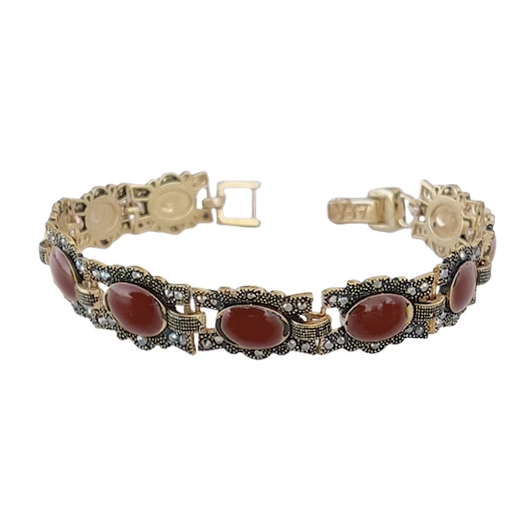 دستبند دست‌ساز زنانه مدل قطاری کد JW485.12