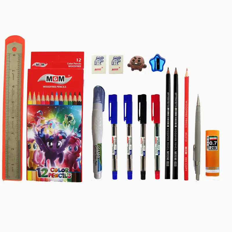 ست لوازم تحریر مدل کد 01 مجموعه 16 عددی