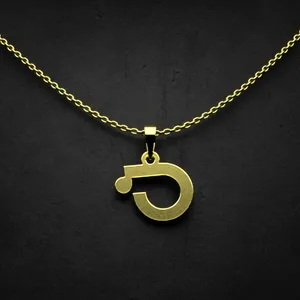 گردنبند طلا 18 عیار زنانه مدوپد مدل حرف ن کد I3-1-1681