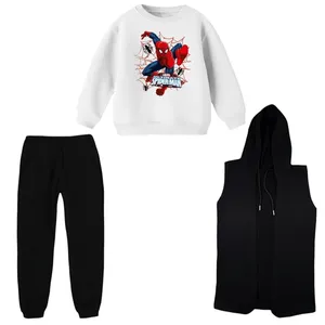 ست 3 تکه لباس راحتی بچگانه مدل مرد عنکبوتی کد 3