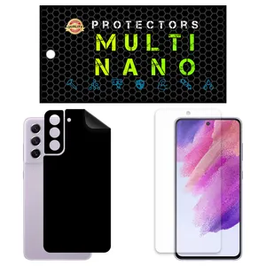 Multi Nano X-SFM Model Anti Reflex Screen Protector Suitable For Samsung Galaxy S21 FE Mobile Phone Along With The Rear Skin