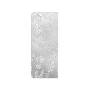 MAHOOT Silver-Wildflower Cover Sticker for Samsung Galaxy Z Fold 5