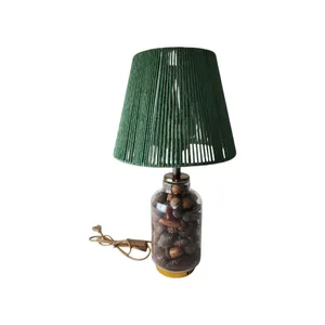 آباژور شیشه ای طرح بلوط مدل 01