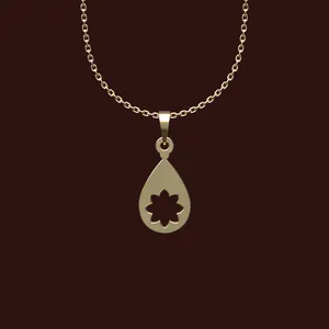 گردنبند طلا 18 عیار زنانه مدوپد مدل هندسی کد X2-1-1067