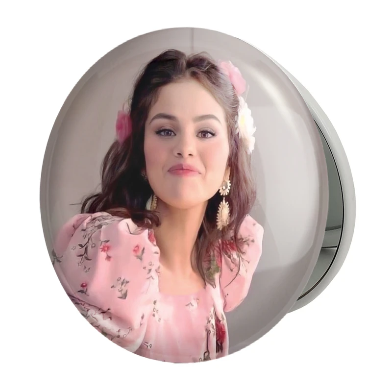 آینه جیبی خندالو طرح سلنا گومز Selena Gomez مدل تاشو کد 19194 