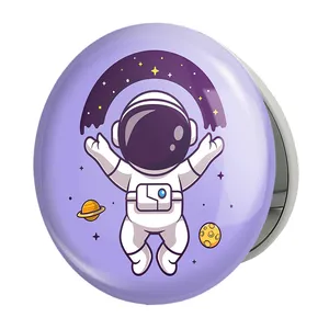 آینه جیبی خندالو طرح فضانورد مدل تاشو کد 25097 