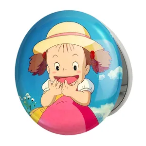 آینه جیبی خندالو طرح انیمه توتورو Totoro مدل تاشو کد 4545 