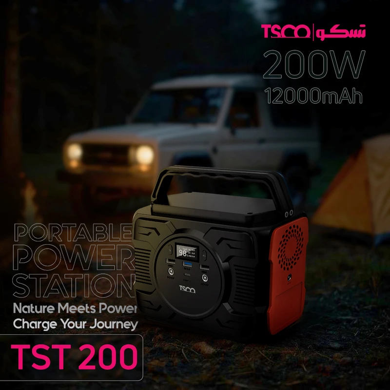 عکس شماره 5 : پاور استیشن تسکو مدل tst 200 ظرفیت 48000 میلی آمپر ساعت