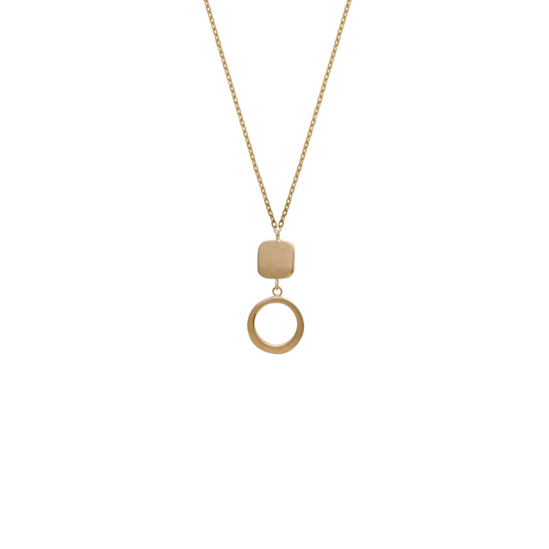 گردنبند طلا 18 عیار زنانه پولک مدل شارون