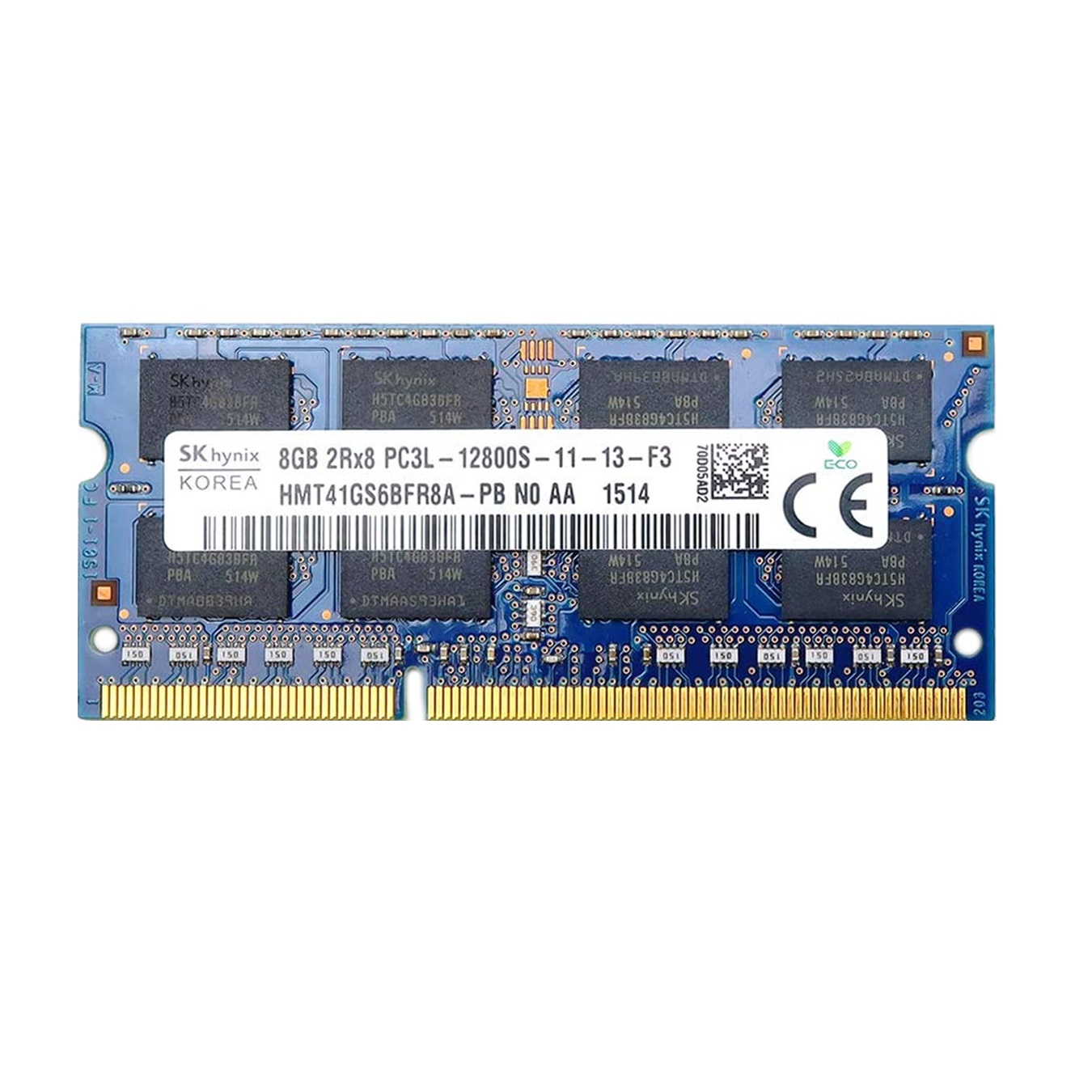 رم لپ تاپ DDR3L دو کاناله 1600 مگاهرتز CL11 اس کی هاینیکس مدل 12800S ظرفیت 8 گیگابایت