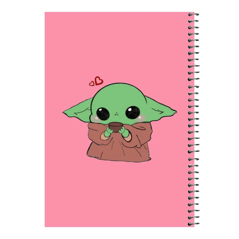 دفتر مشق 80 برگ اس جی مدل بیبی یودا کد۲   