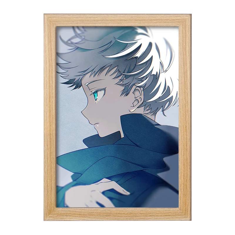 تابلو خندالو مدل کودکی گوجو ساتورو انیمه جوجوتسو کایزن  کد 11127