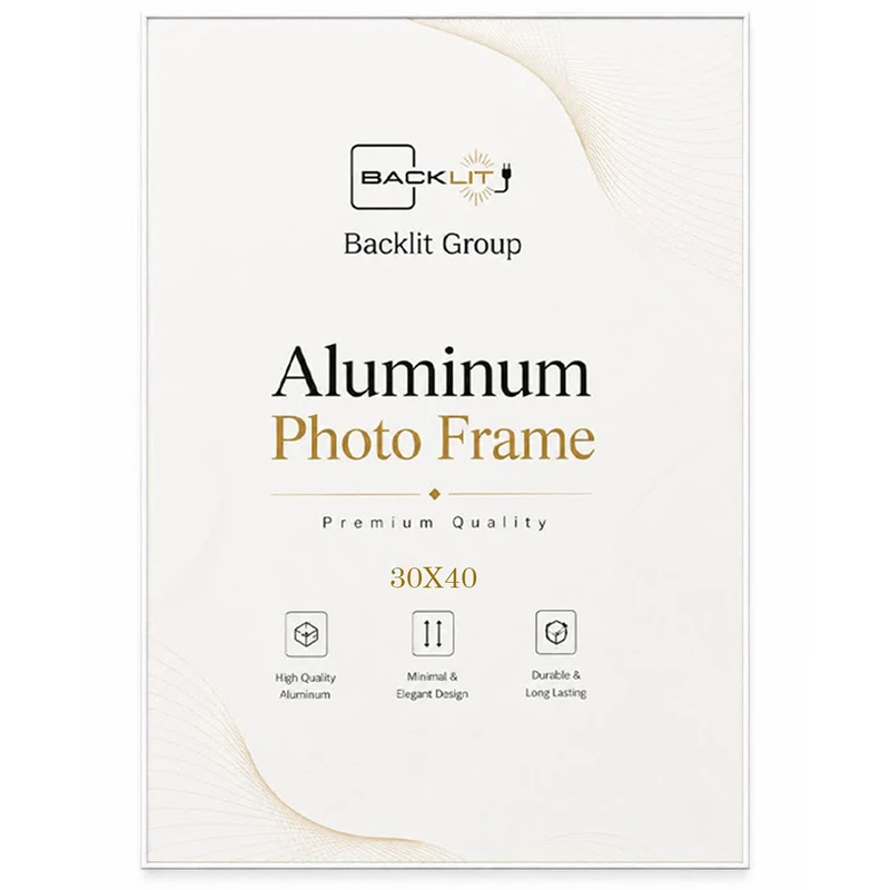 قاب عکس بکلیت مدل آلومینیومی AL-T3040 سایز 40×30 سانتی متر 