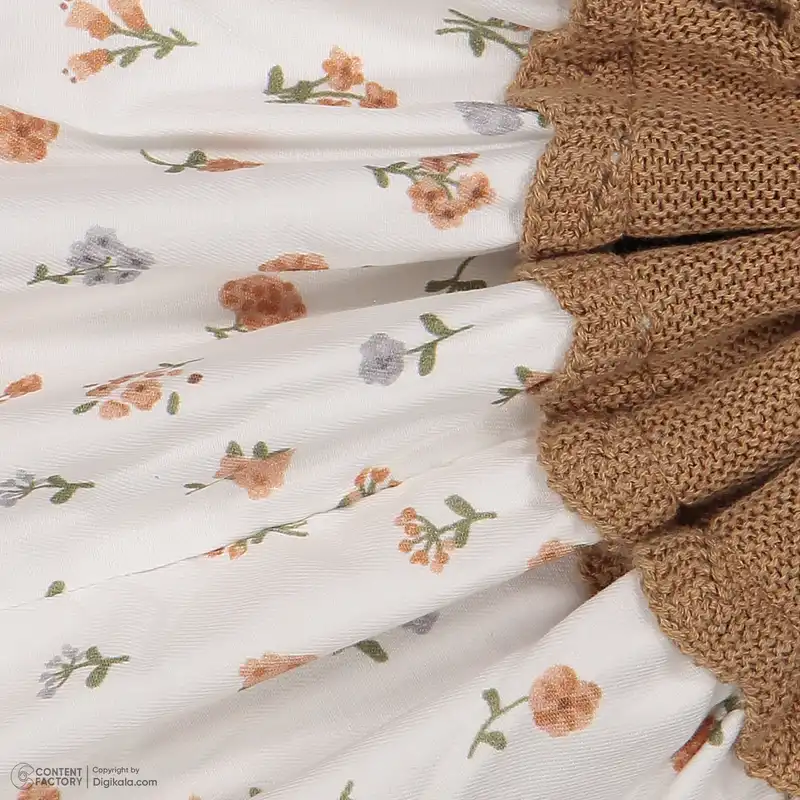 ست پیراهن و هدبند نوزادی دخترانه ایندیگو مدل 231721