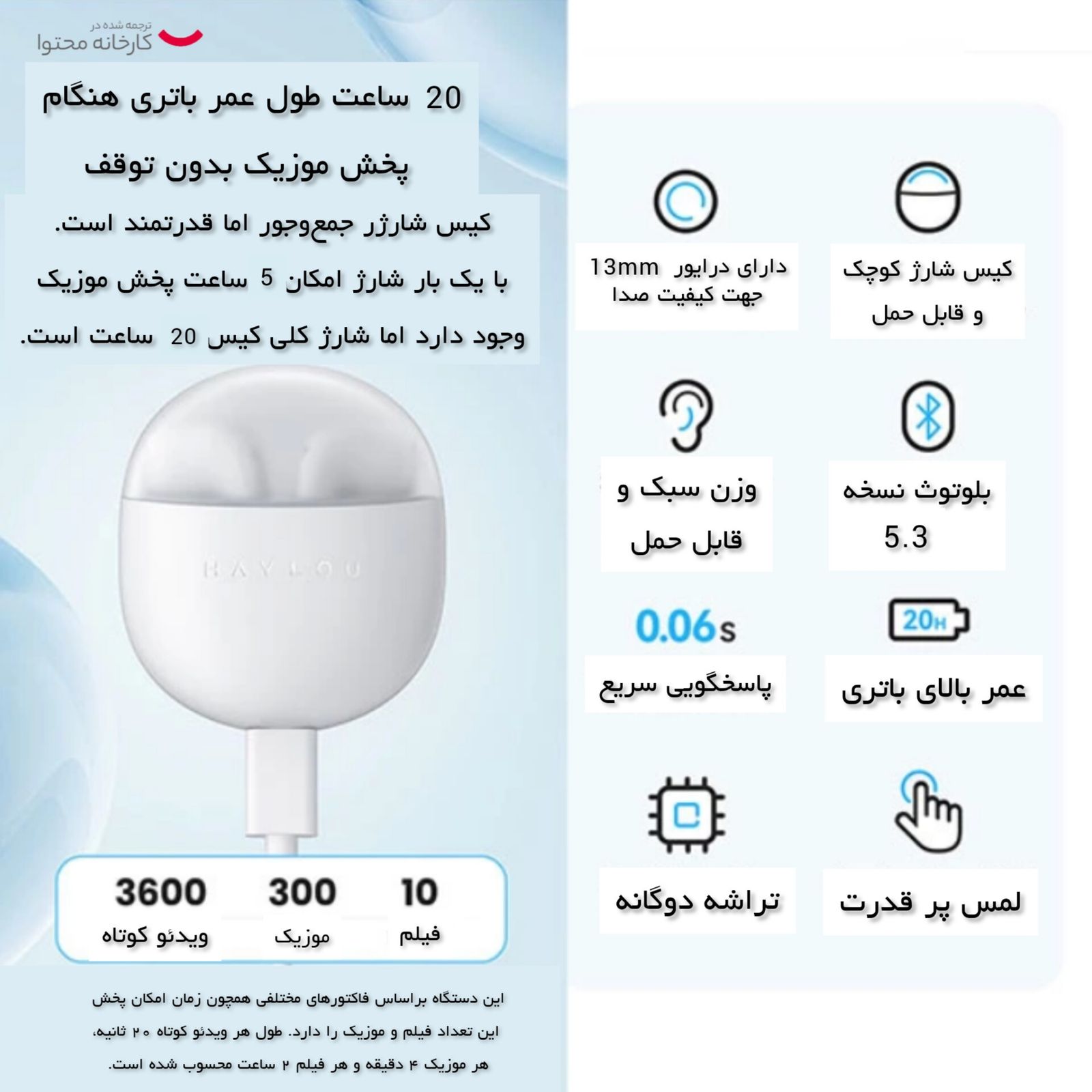 هدفون بلوتوثی هایلو مدل X1 Neo -  - 23