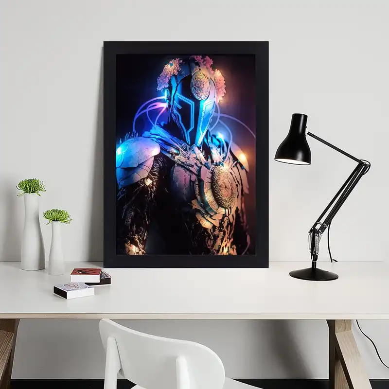 تابلو نوری گیم دکور طرح ربات مدل game11