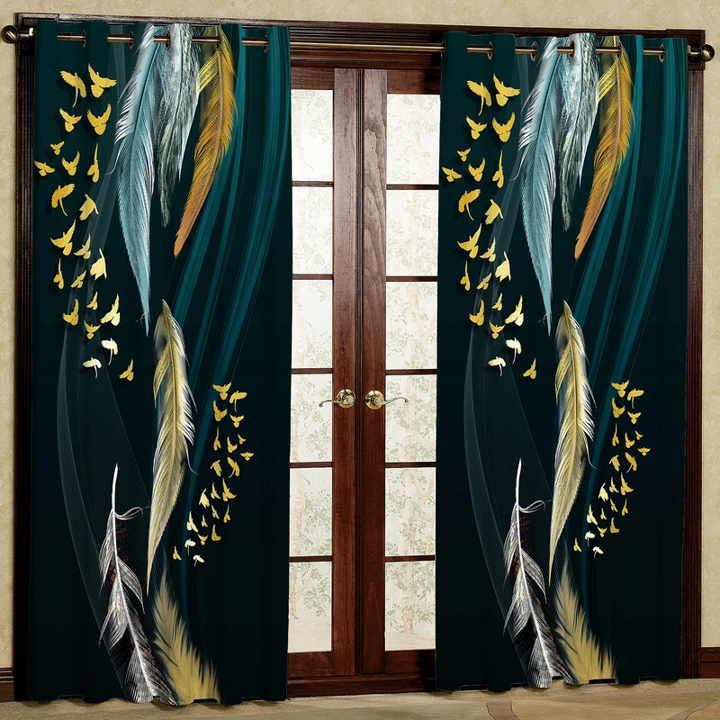 پرده مدل مخمل پانچی کد 2413T2 سایز 200x140 سانتی متر