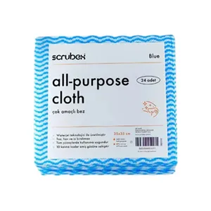 دستمال نظافت خانه و آشپزخانه الیاف مصنوعی اسکروبکس مدل SB1009 بسته 12 عددی