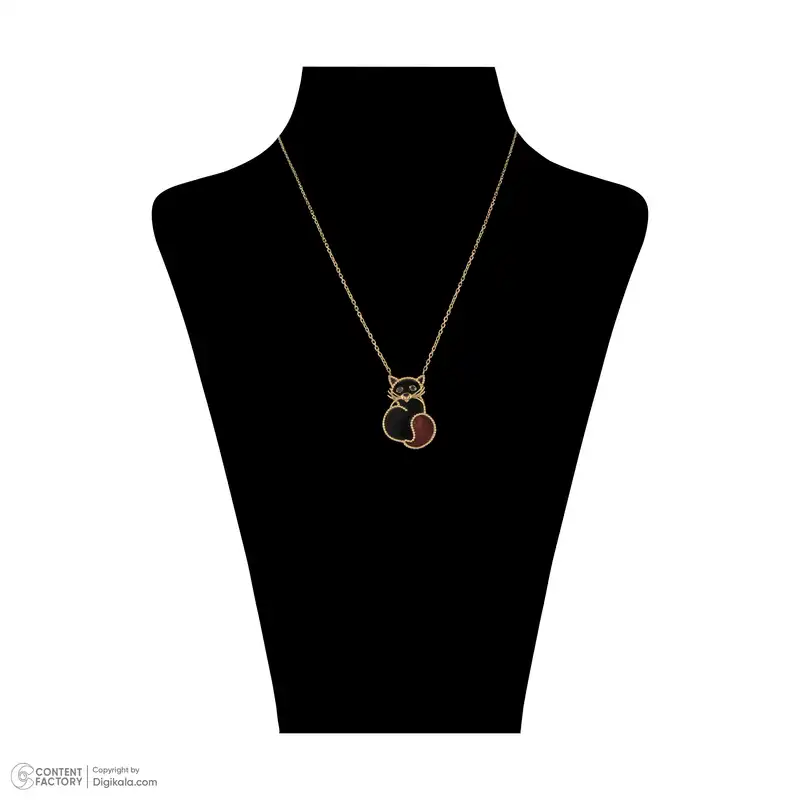 گردنبند طلا 18 عیار زنانه تاج مدل 1071