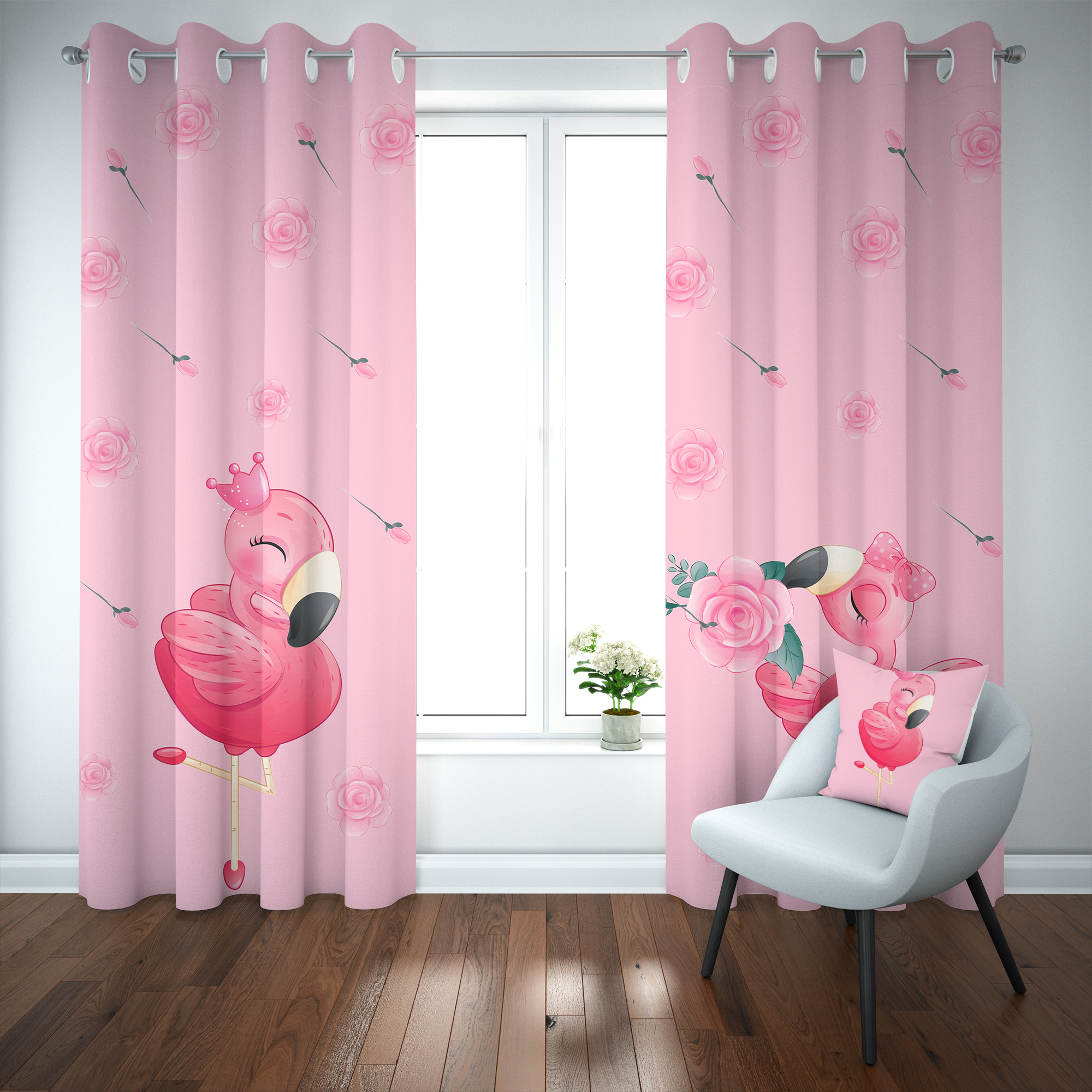 پرده شمسه نگار مدل CK828 سایز 140x300