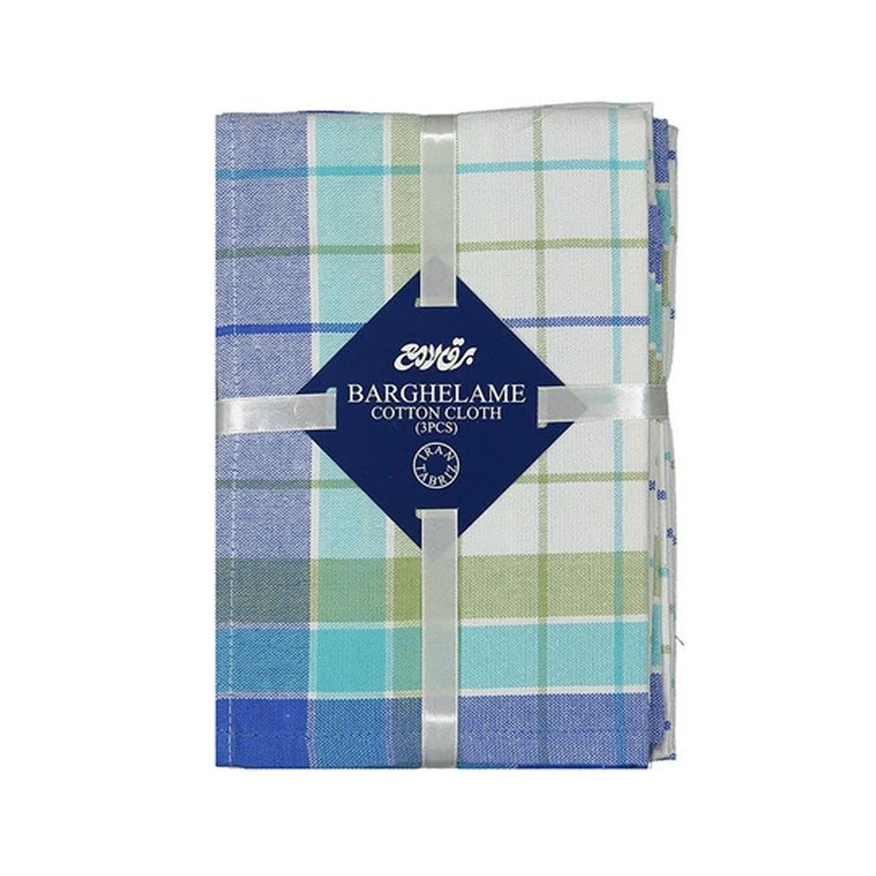 دستمال آشپزخانه برق لامع مدل مستطیل کد 44 مجموعه 3 عددی