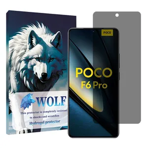 Wolf privacy screen Protector Suitable for Xiaomi Poco F6 Pro Mobile Phone