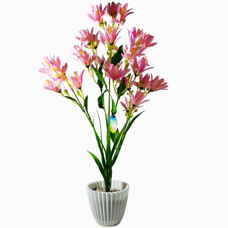 گلدان به همراه گل مصنوعی مدل 215