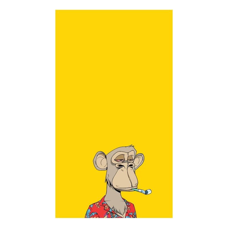 برچسب لپ تاپ پویا مارکت طرح میمون کد 2994