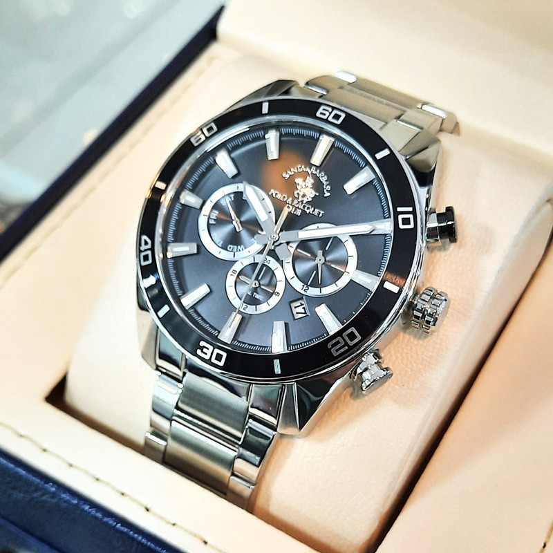 ساعت مچی عقربهای مردانه سانتا باربارا پولو راکت کلاب مدل SB.1.10498-1 ساعت مچی عقربهای مردانه سانتا باربارا پولو راکت کلاب مدل SB.1.10498-1