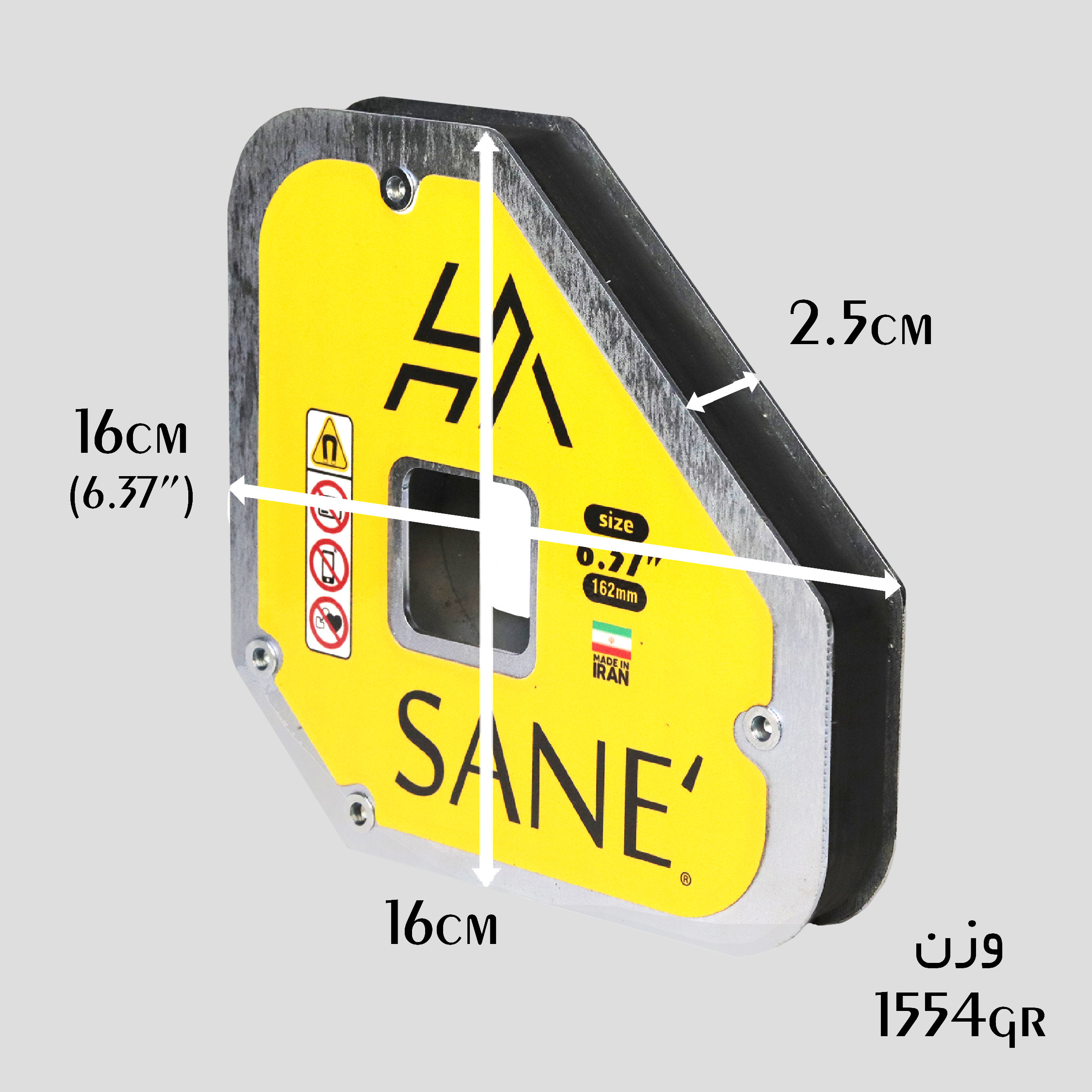 گونیا جوشکاری صانع مدل سه ضلعی کد 6/36