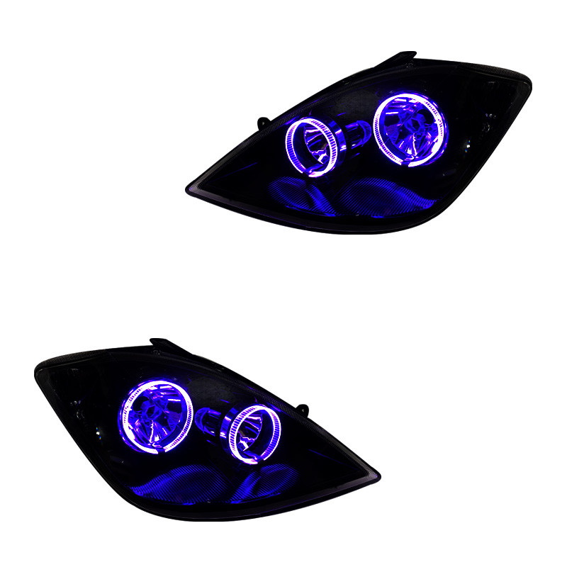 چراغ جلو خودرو گروه پژوهش صنعت مدرن مدل 3D-Ring-B فولکالر مناسب برای تیبا بسته دو عددی