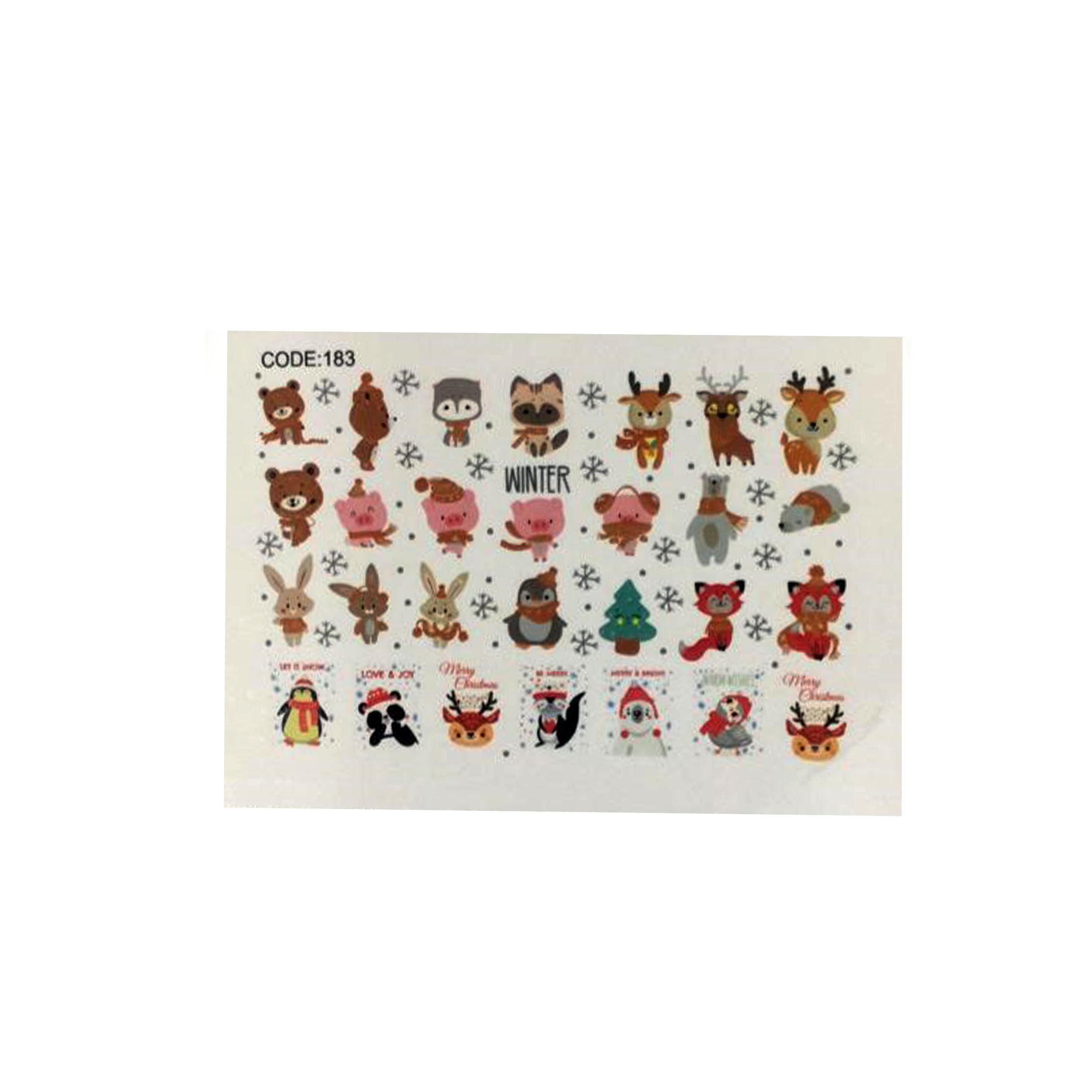 برچسب لنز ناخن مدل C-183