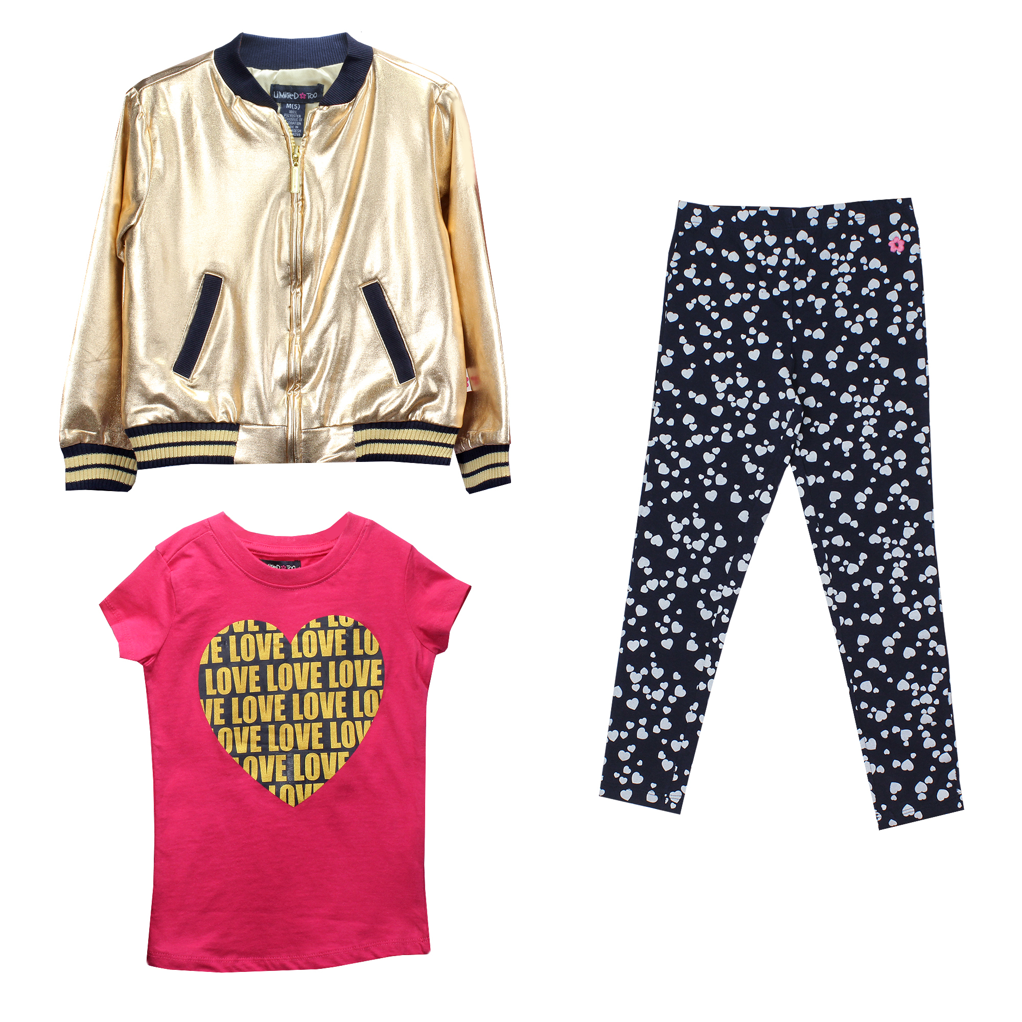 ست 3 تکه لباس دخترانه لیمیتد تو مدل RN 14299