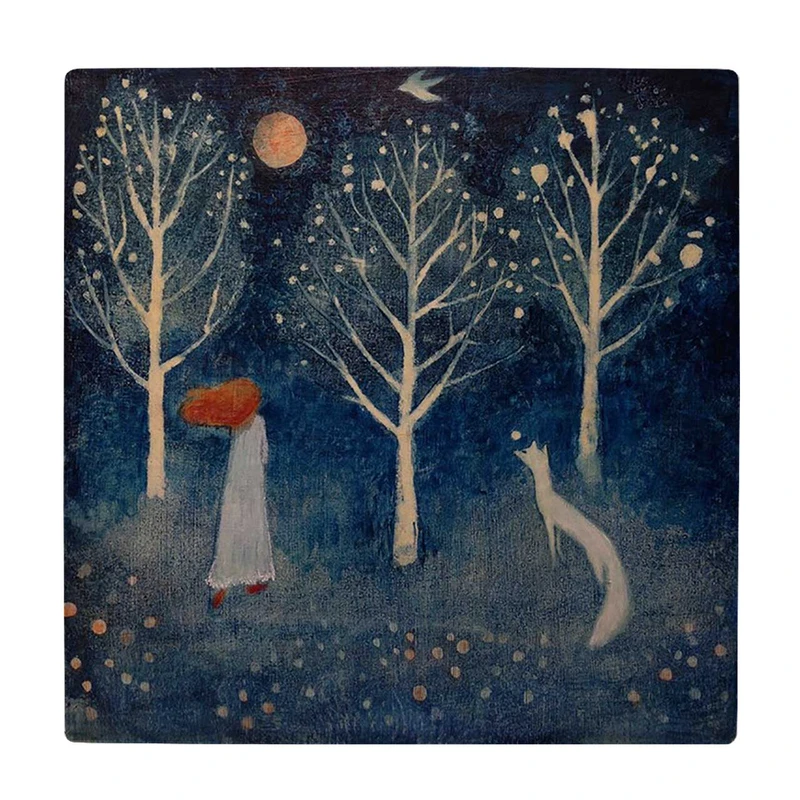  زیر لیوانی  طرح دختر و روباه کد    5757371_3978