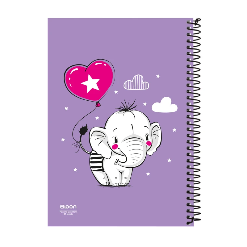 دفتر نقاشی 40 برگ الیپون کد 2531574