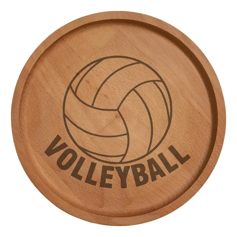 بشقاب چوبی مدل توپ والیبال 7034
