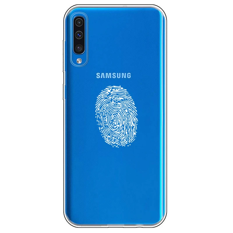 کاور مگافون طرح اثر انگشت مدل C62-W مناسب برای گوشی موبایل سامسونگ Galaxy A50 / A50 S / A30 S