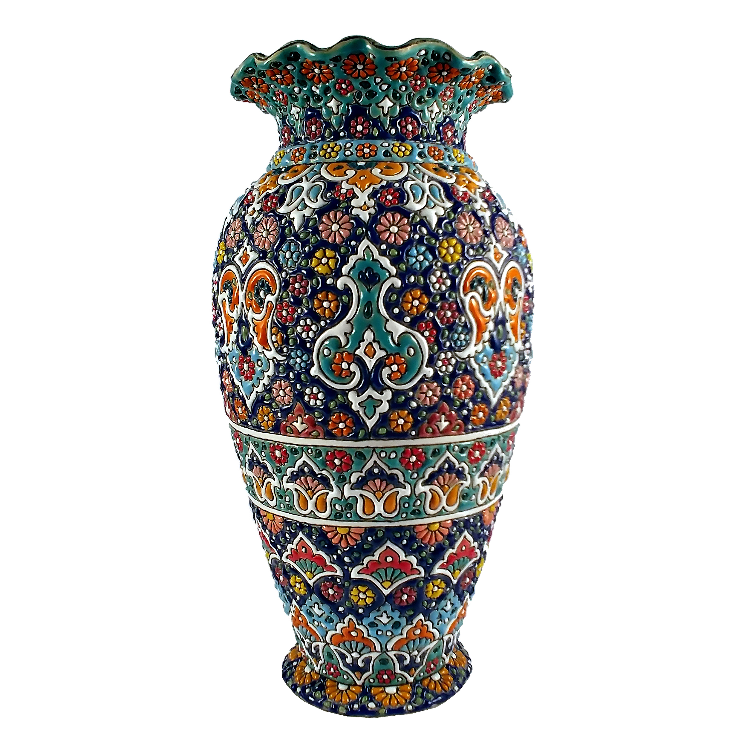 Earthen Enamel vase, code s08 