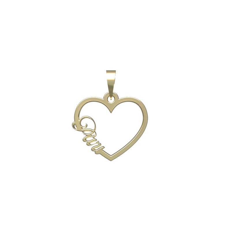 آویز گردنبند طلا 18 عیار زنانه مدوپد مدل اسم پری pari کد PB1-10576