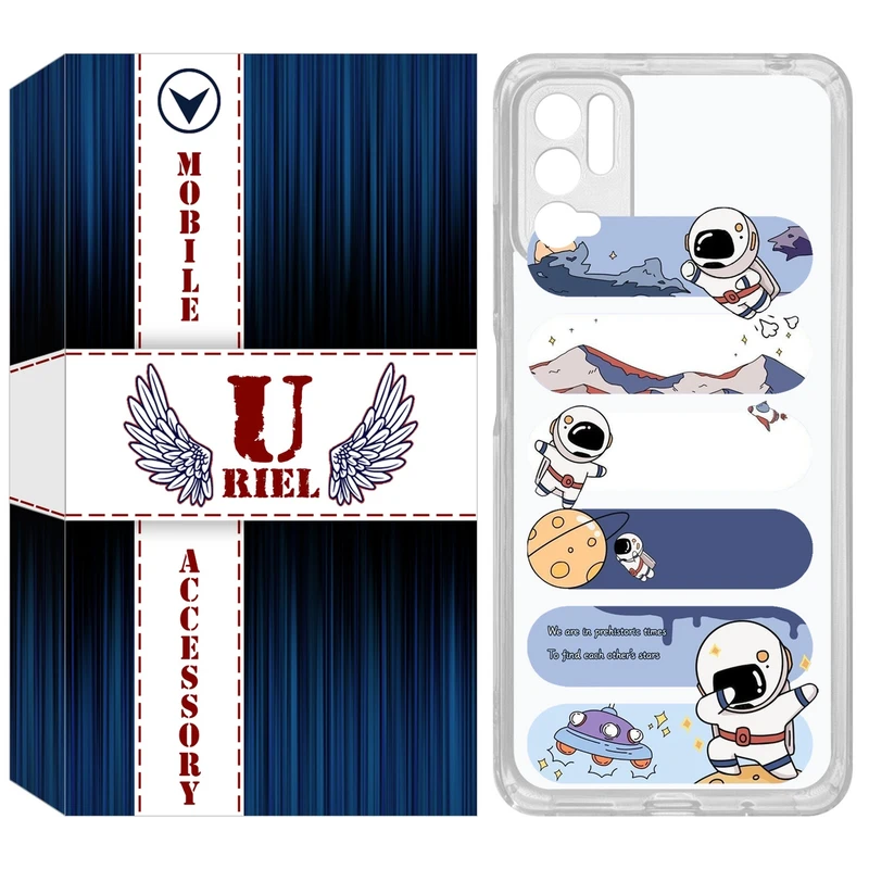 کاور یوریل مدل Clear کد 30 طرح کهکشان مناسب برای گوشی موبایل شیائومی Redmi Note 10 5G / Note 11SE / Poco M3 Pro