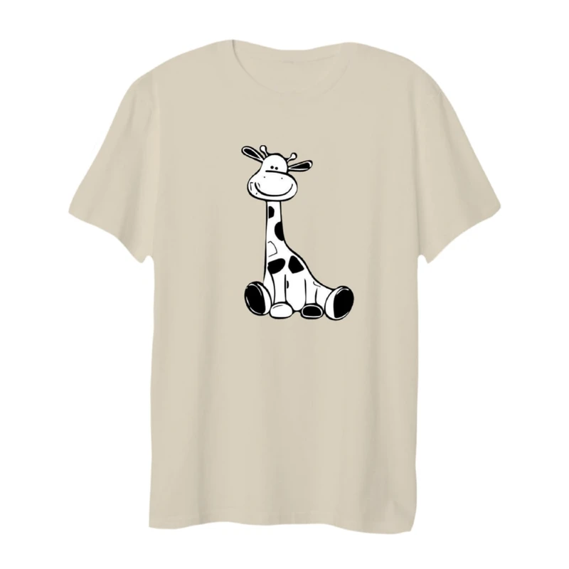 تی شرت لانگ زنانه مدل زرافه کد 11